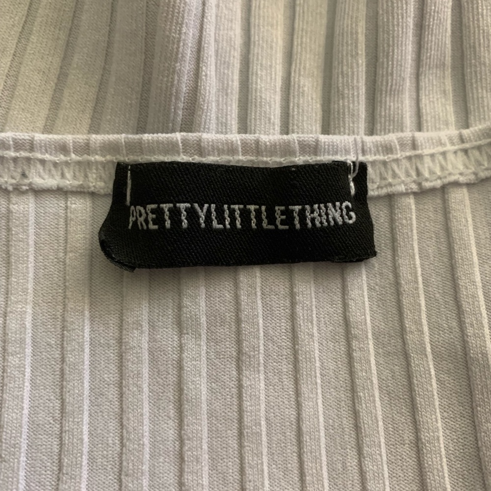 PrettyLittleThing Knot Cropped Top Size 6 - Picture 4 of 5
